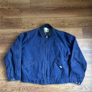 Vintage Carhartt Men’s Blue J01 Detroit Jacket Blanket Lined Size 42T Large
